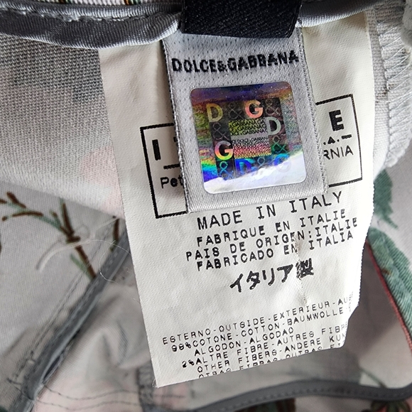 Dolce & Gabbana Floral Print Slim Straight Leg Pants 44 / 8 Womens Vintage - Picture 5 of 12